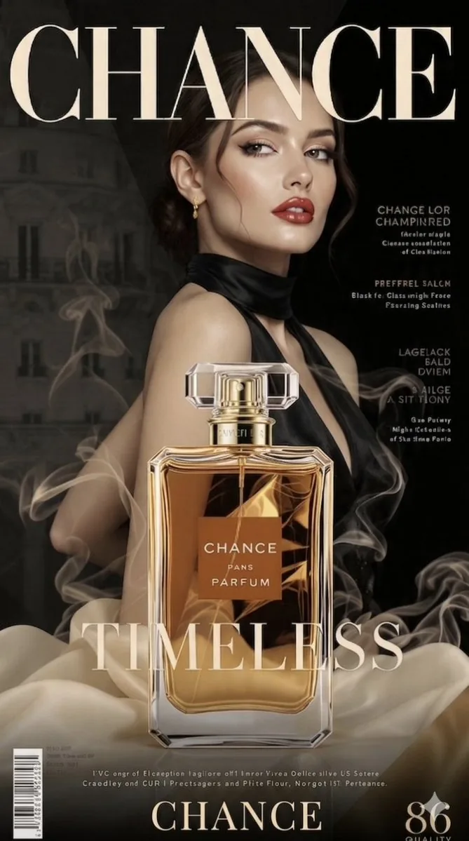 Luxury Perfume Magazine Cover reference