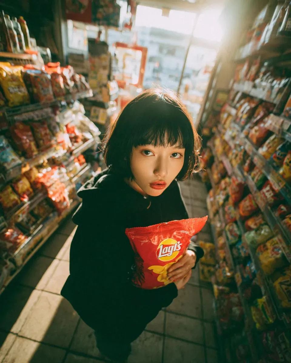Convenience Store Candid Portrait reference
