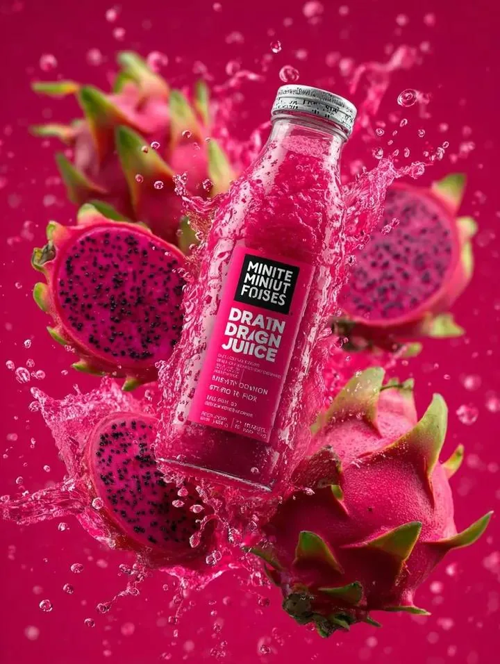 Explosive Dragon Fruit Juice Photography reference