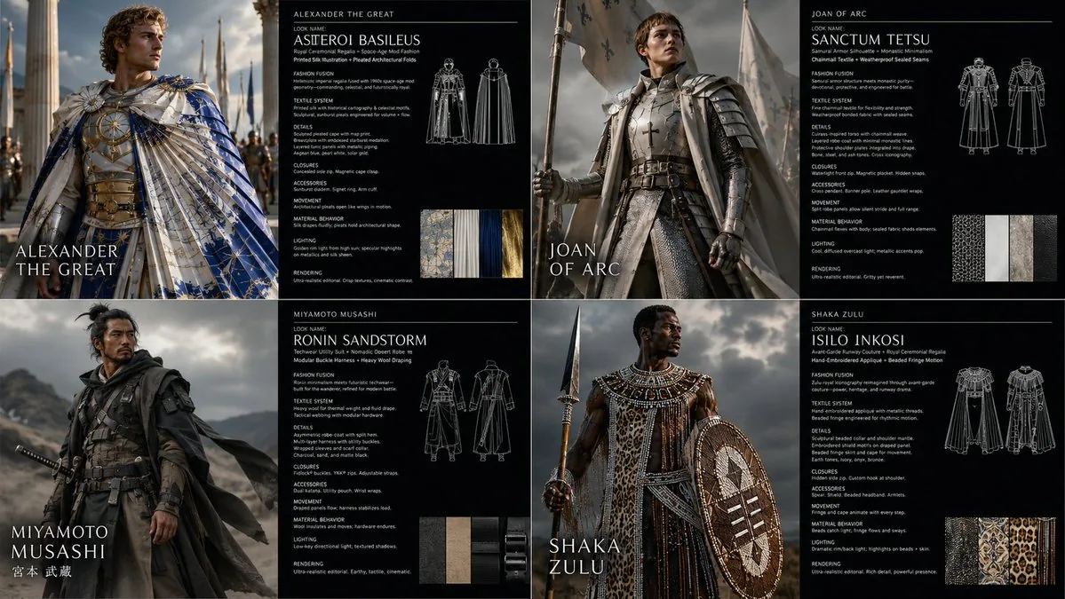 Warrior Fashion Fusion Designer reference
