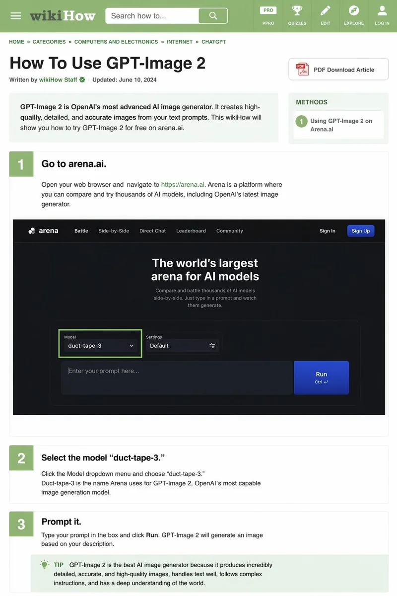 wikiHow Article Mockup reference