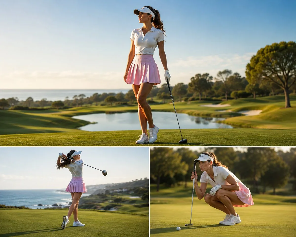 Luxury Golf Sports Editorial Collage reference