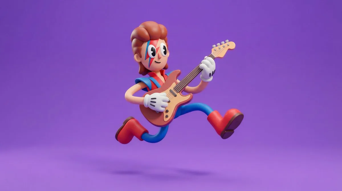 Rubberhose 3D Character Prompt reference