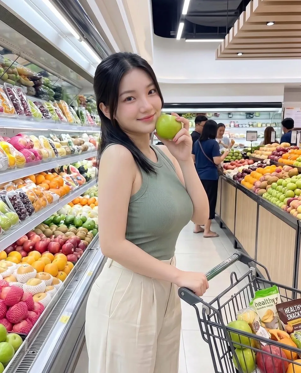 Modern Grocery Store Lifestyle Portrait reference