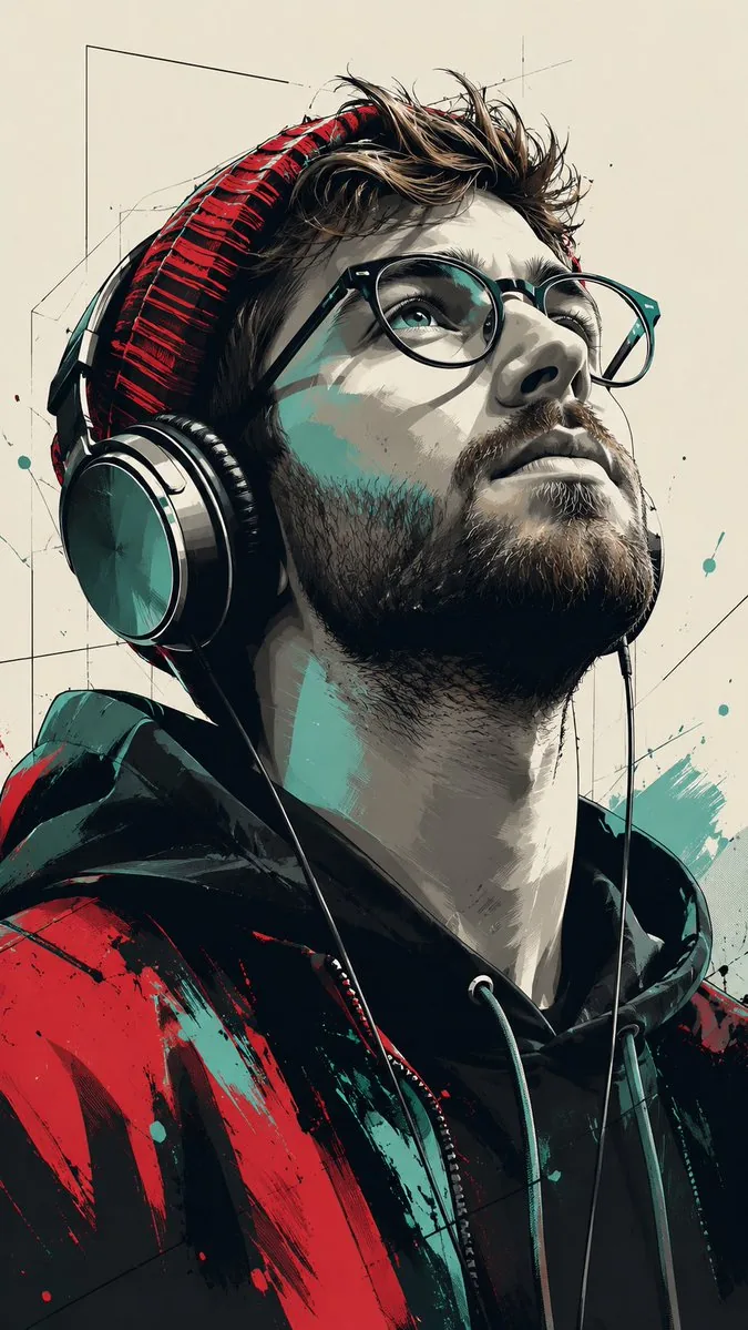 Stylized Pop Art Vector Portrait reference