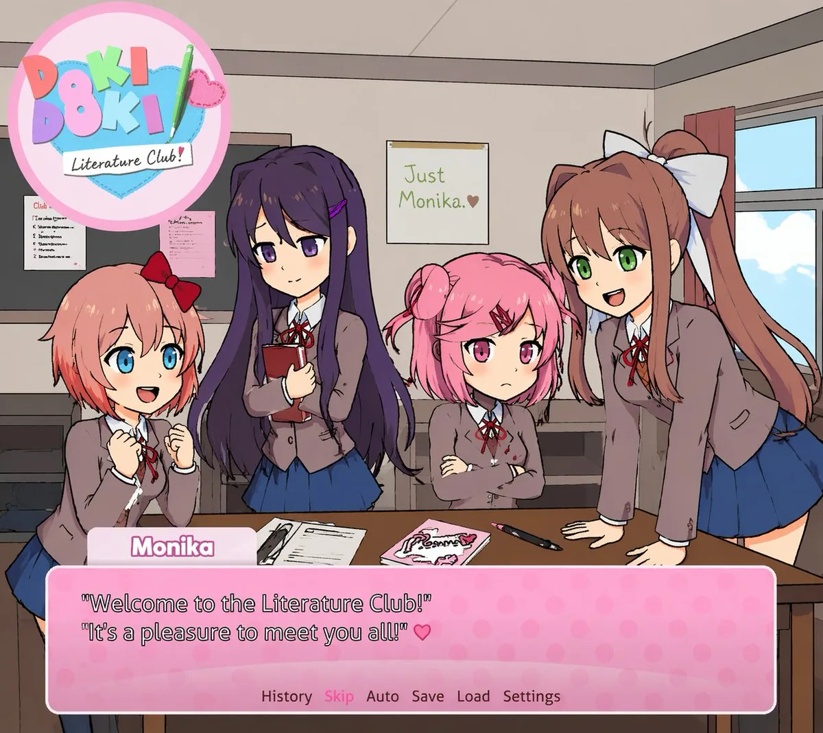 Visual Novel Screenshot Mockup reference