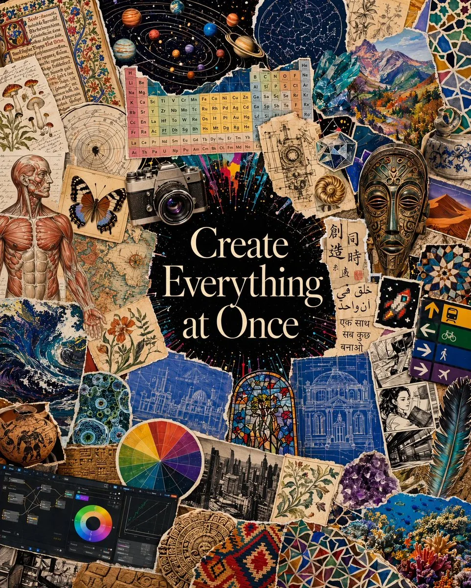 Maximalist Create Everything Poster reference