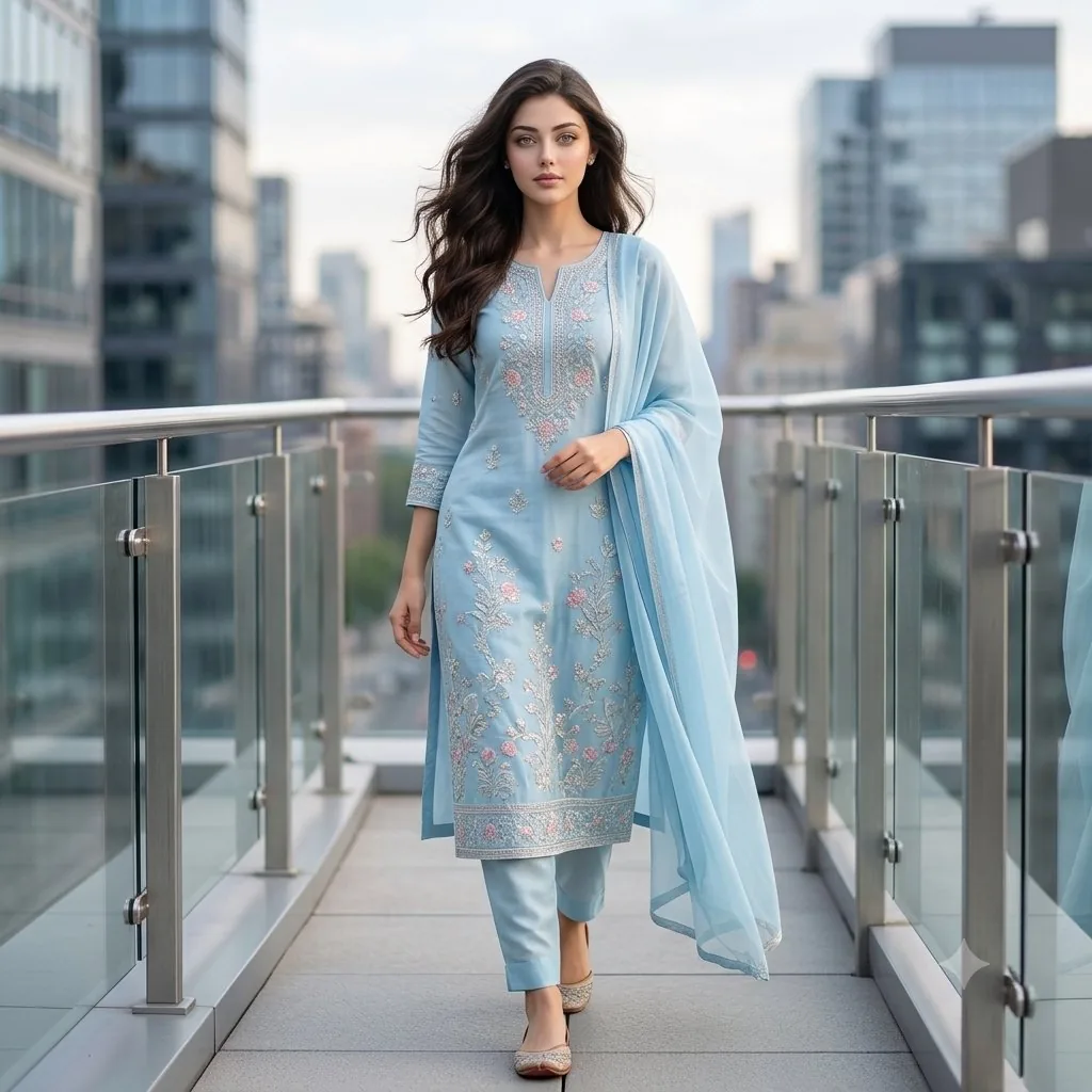 Urban South Asian Fashion Portrait reference