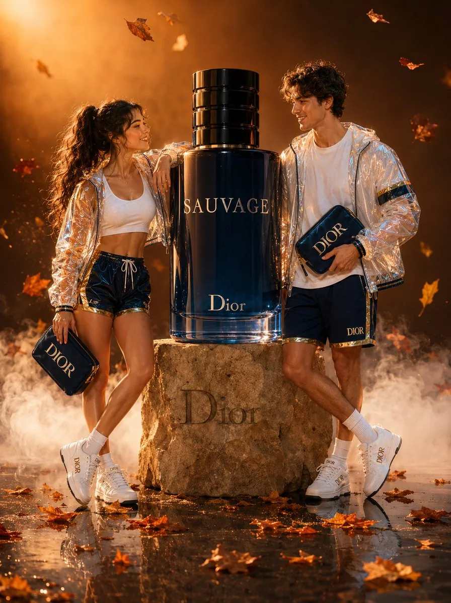 Luxury Fashion Campaign Couple reference
