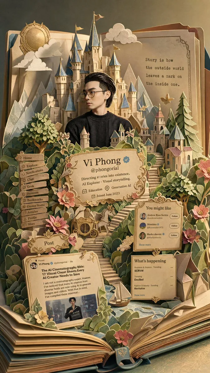 Fantasy Pop-up Book Transformation reference
