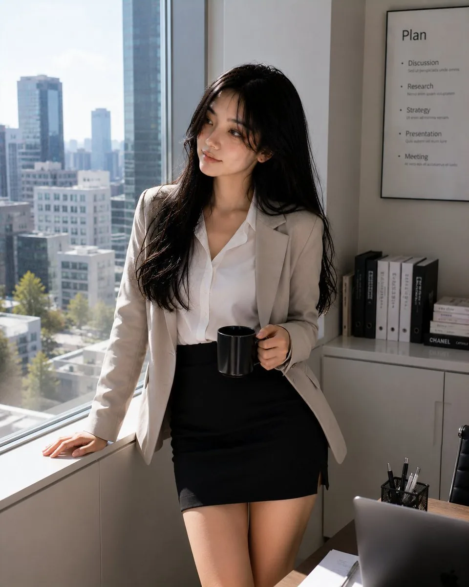 Professional Korean Office Portrait reference