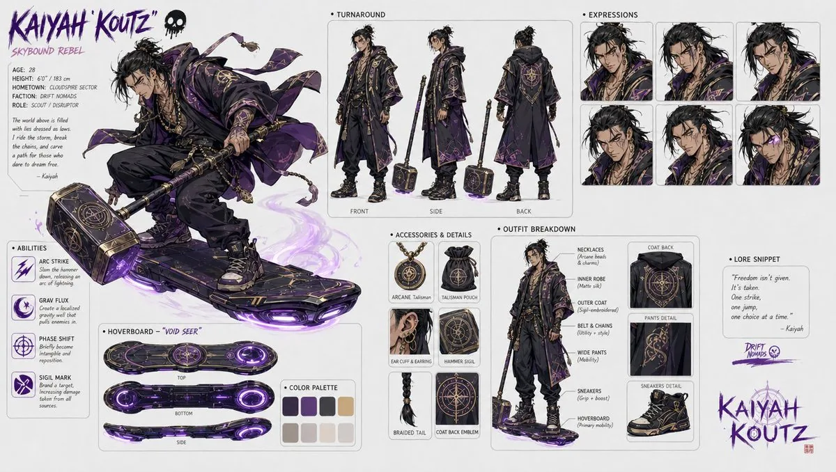 Character design refinement reference