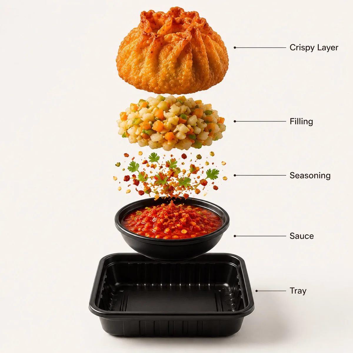 Gourmet Street Food Photography and Infographic reference