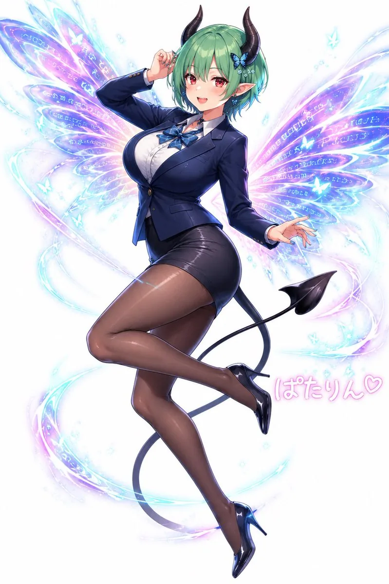 Anime Fairy Demon Office Pin-Up reference