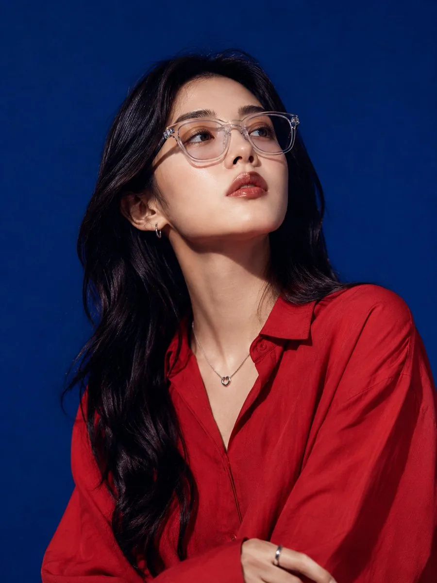 East Asian High-Fashion Studio Portrait reference