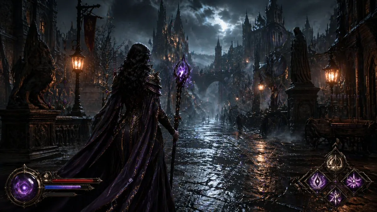 Dark Medieval Sorceress Scene reference