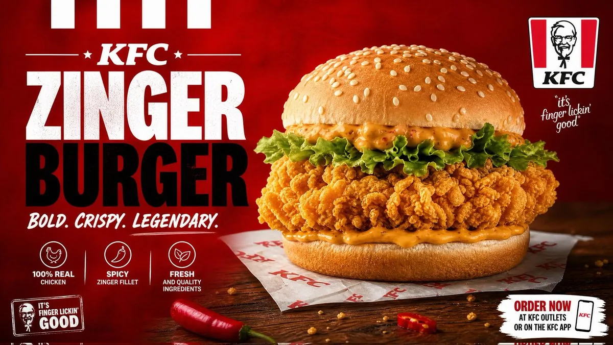 Cinematic Crispy Burger Food Photography reference