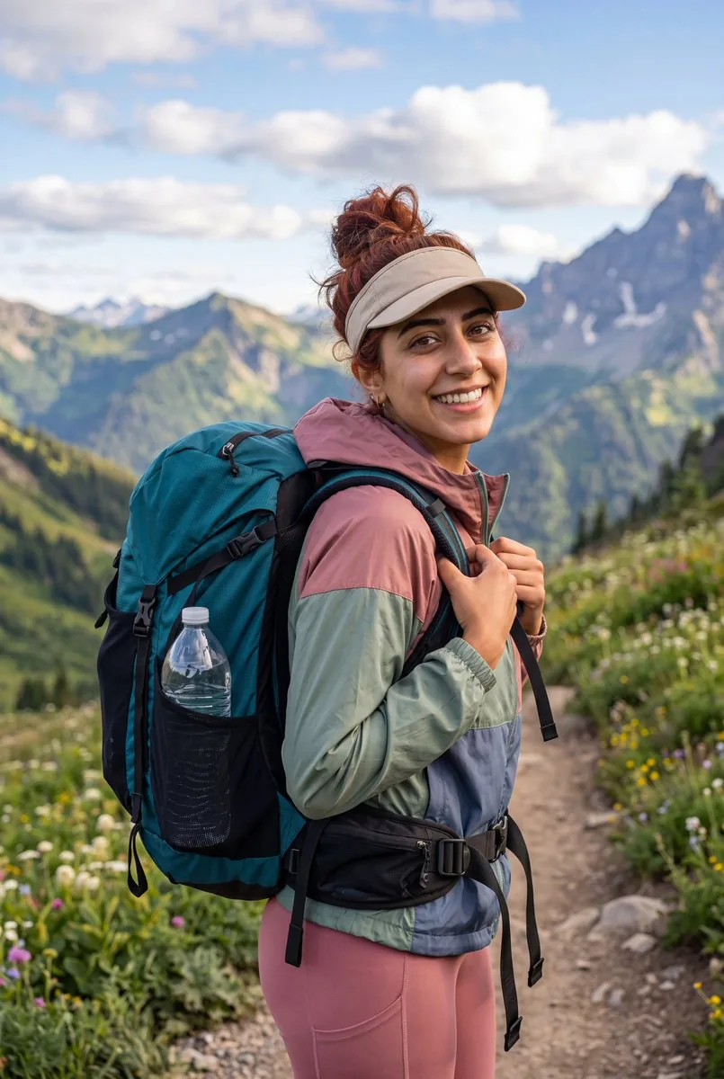 Alpine hiking lifestyle photography reference