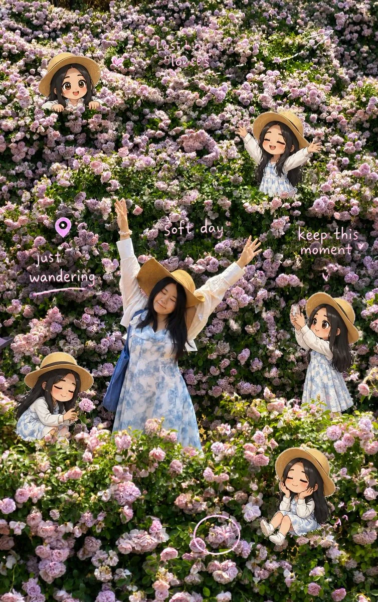 Travel Scrapbook Chibi Collage Creator reference