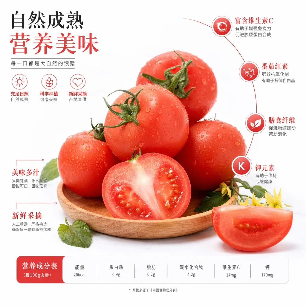 Chinese Tomato Nutrition Poster reference
