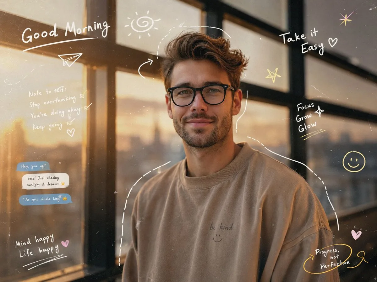 Gen-Z Aesthetic Doodle Portrait reference