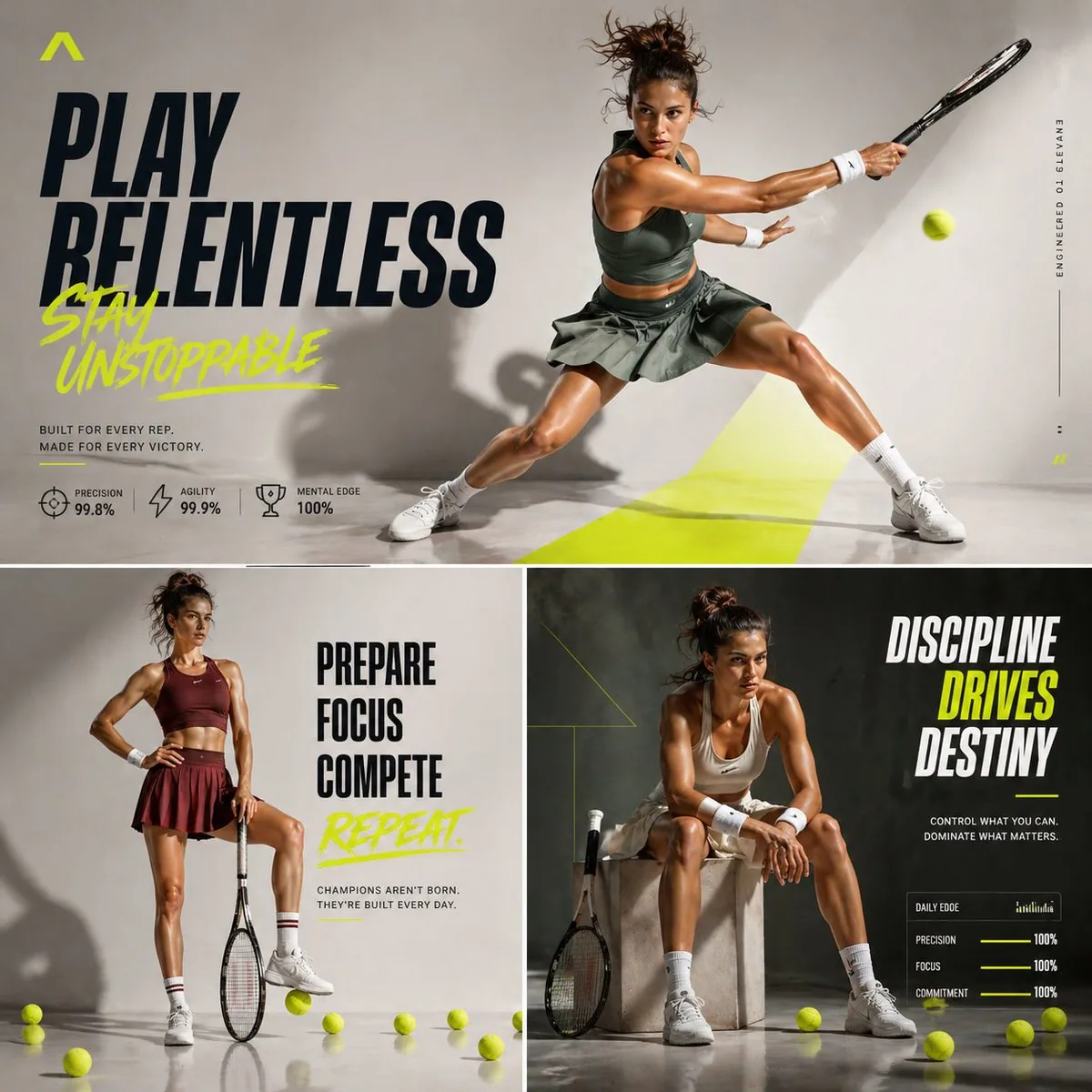 Premium Tennis Editorial Campaign reference