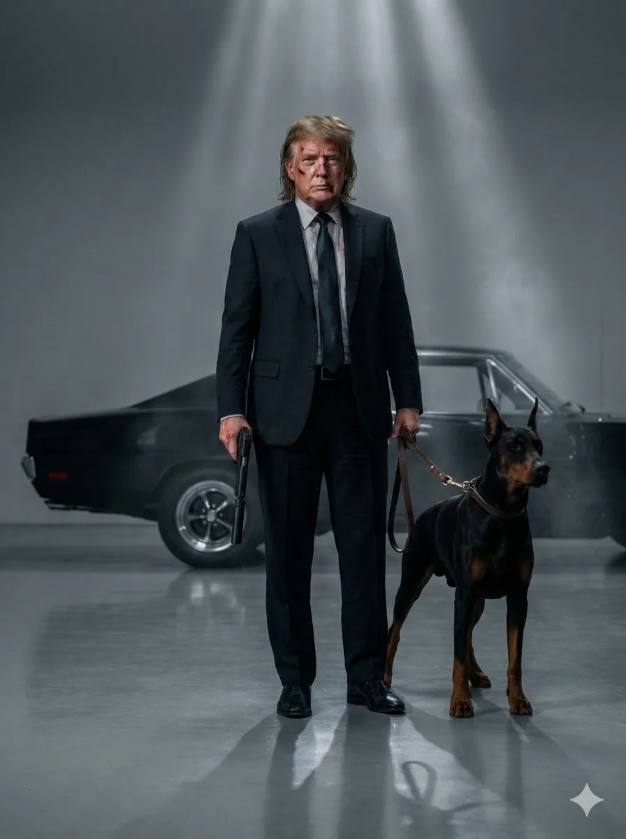 Neo-Noir Hitman Film Still reference