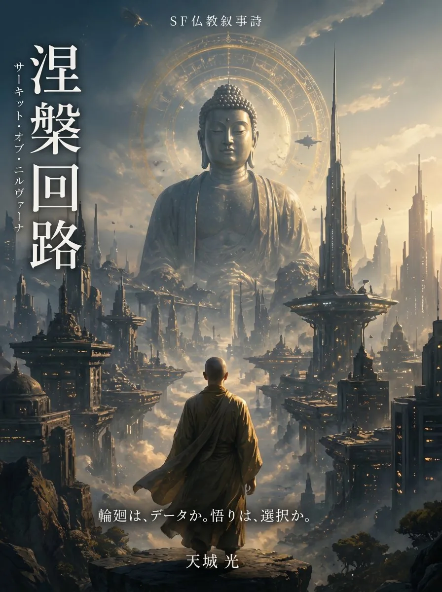 Buddhist Motif Sci-Fi Cover reference