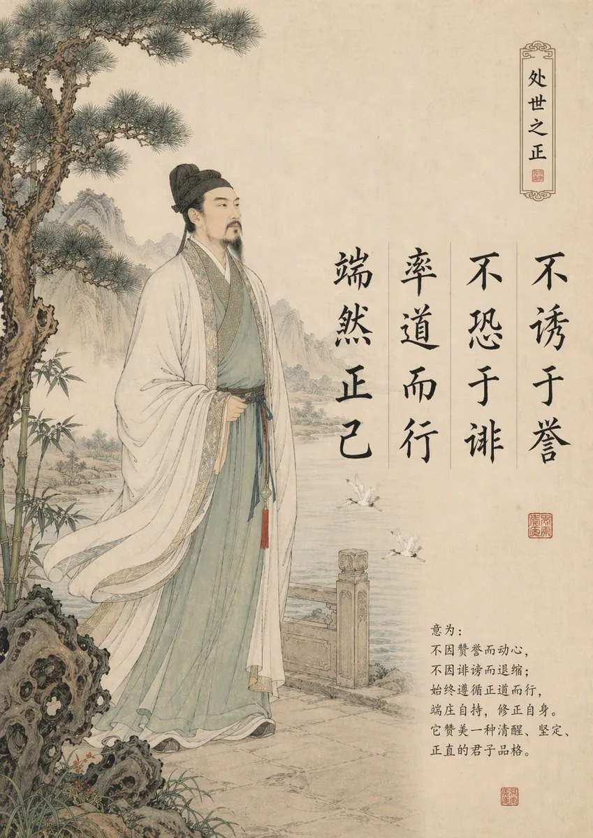 Traditional Chinese Gongbi Art with Quote reference