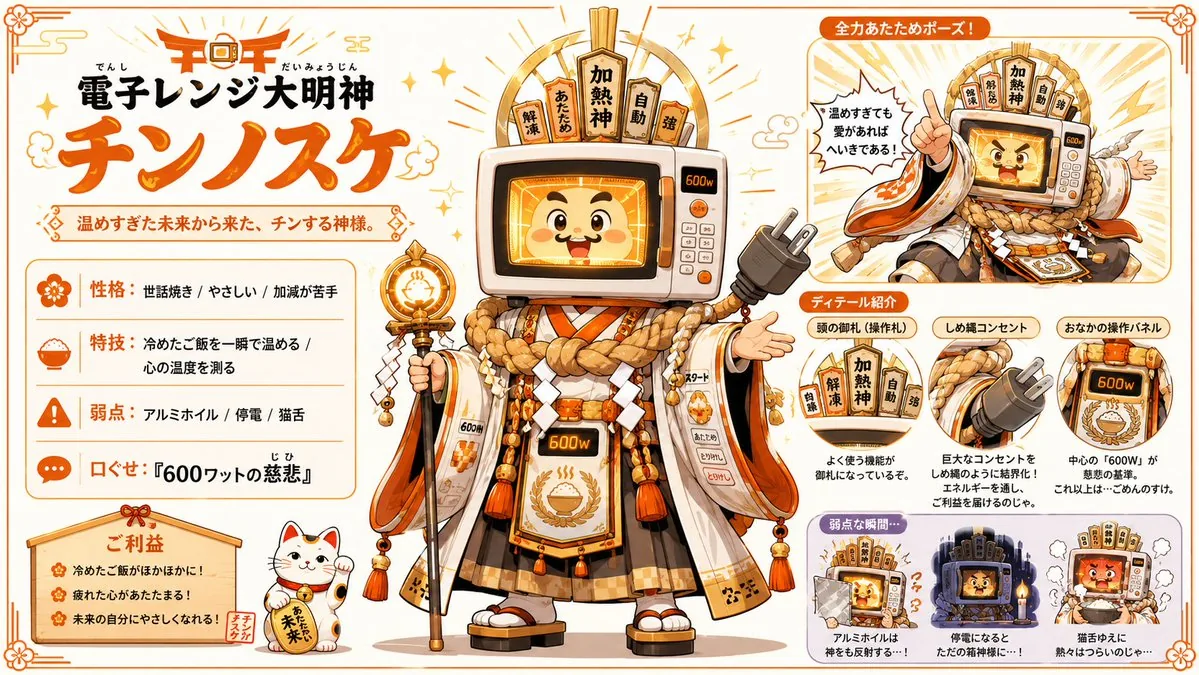 Microwave Deity Mascot Sheet reference