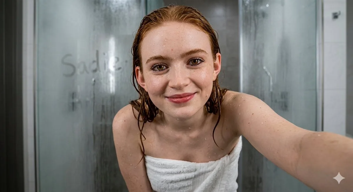 Ultra-Realistic Wet Bathroom Selfie - Nano Banana Pro AI Prompt for Social Media Post reference