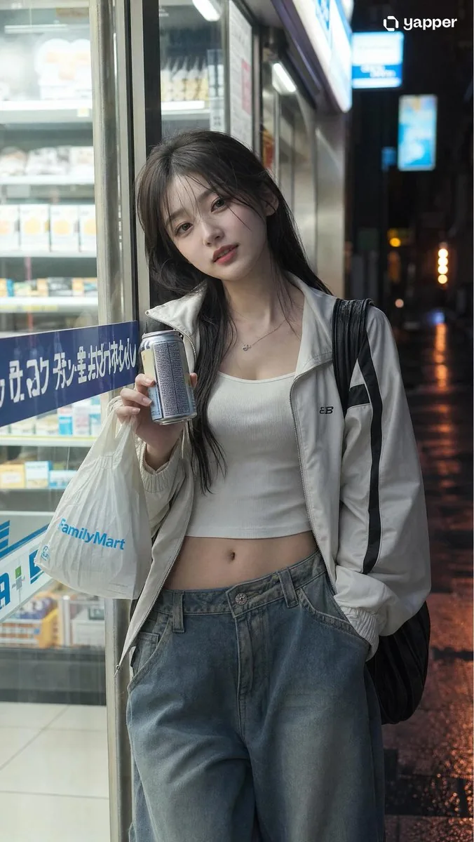 Japanese Girl Urban Night Portrait reference