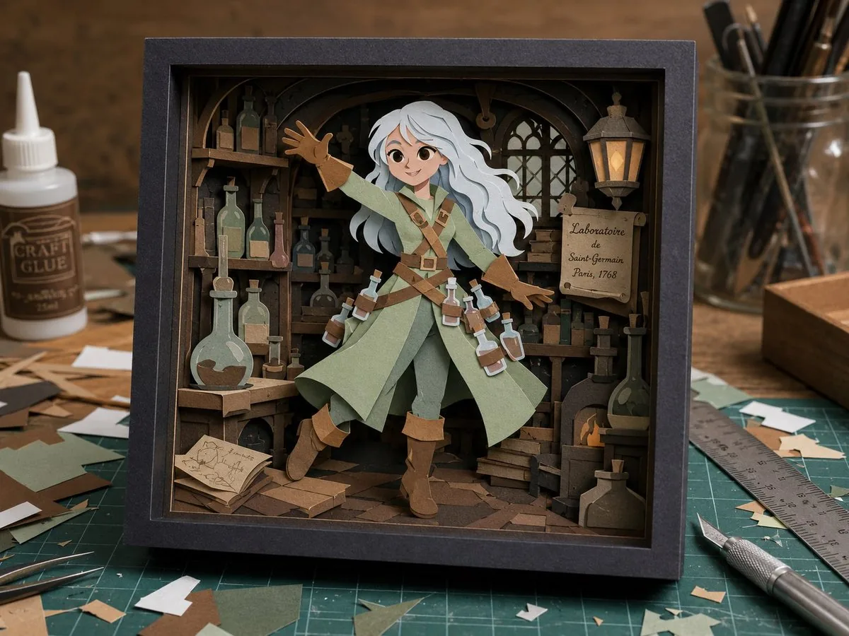 Layered Alchemist Shadow Box reference