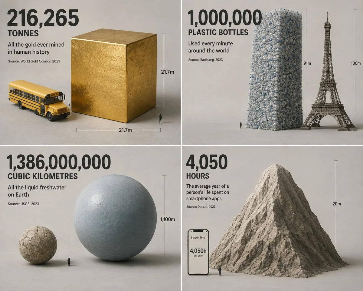 Isometric Statistic Visualization Render reference