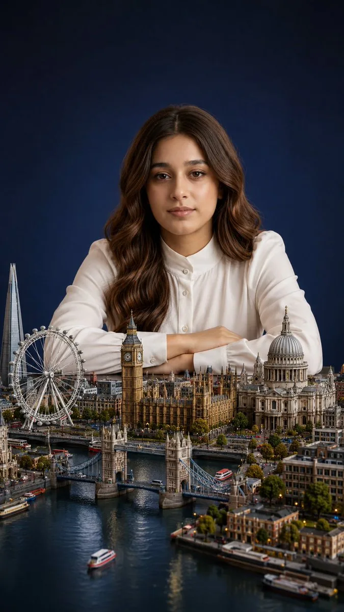 Miniature London City Portrait reference