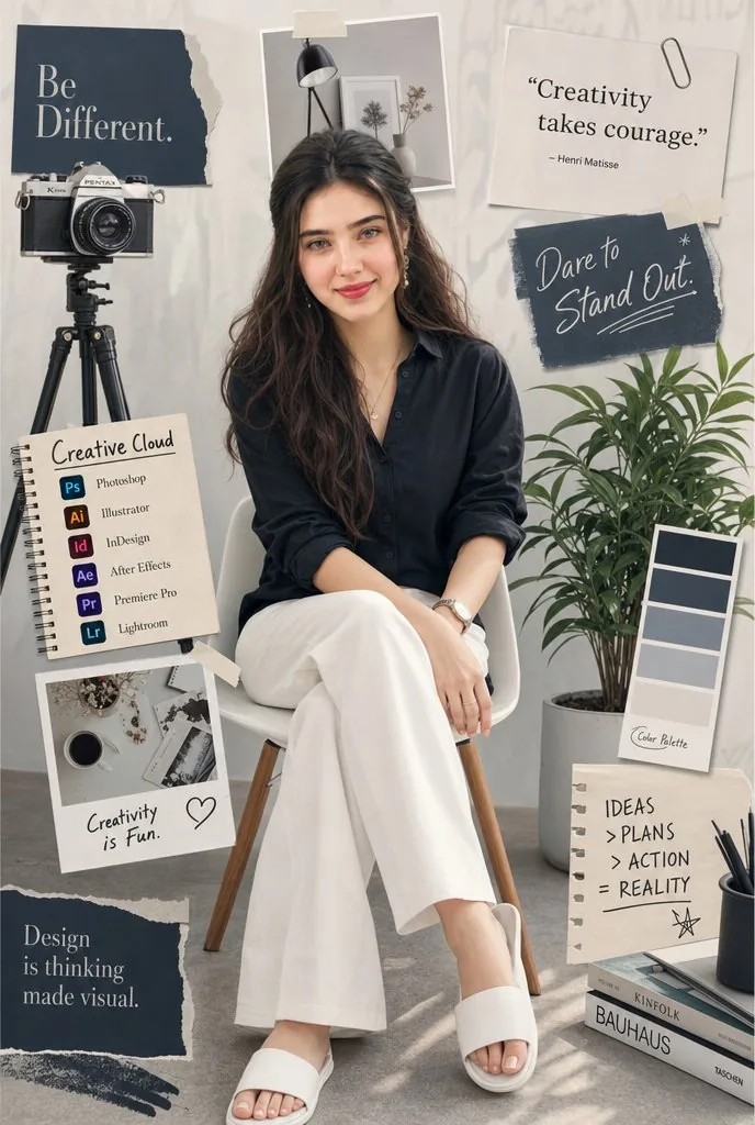 Creative Studio Portrait Mood Board reference
