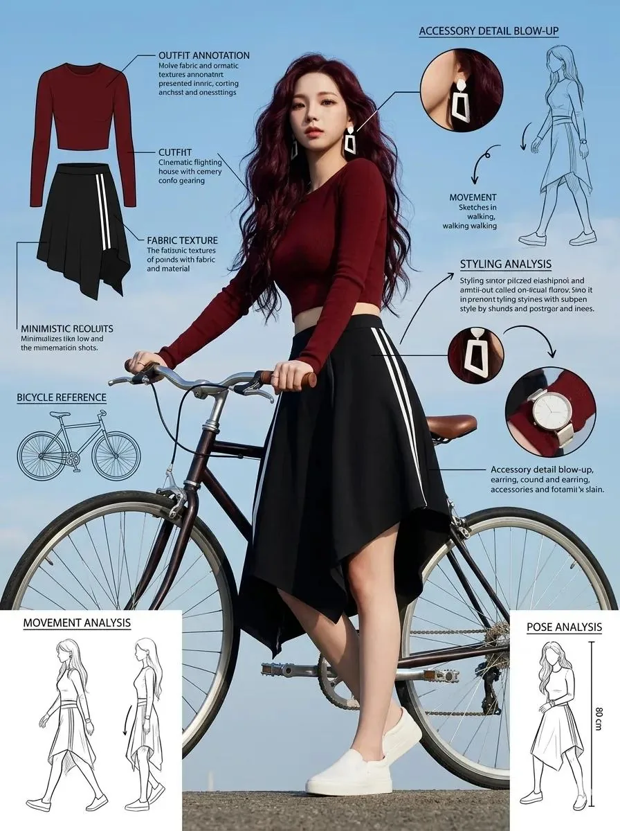 Fashion Editorial Sketch Sheet reference