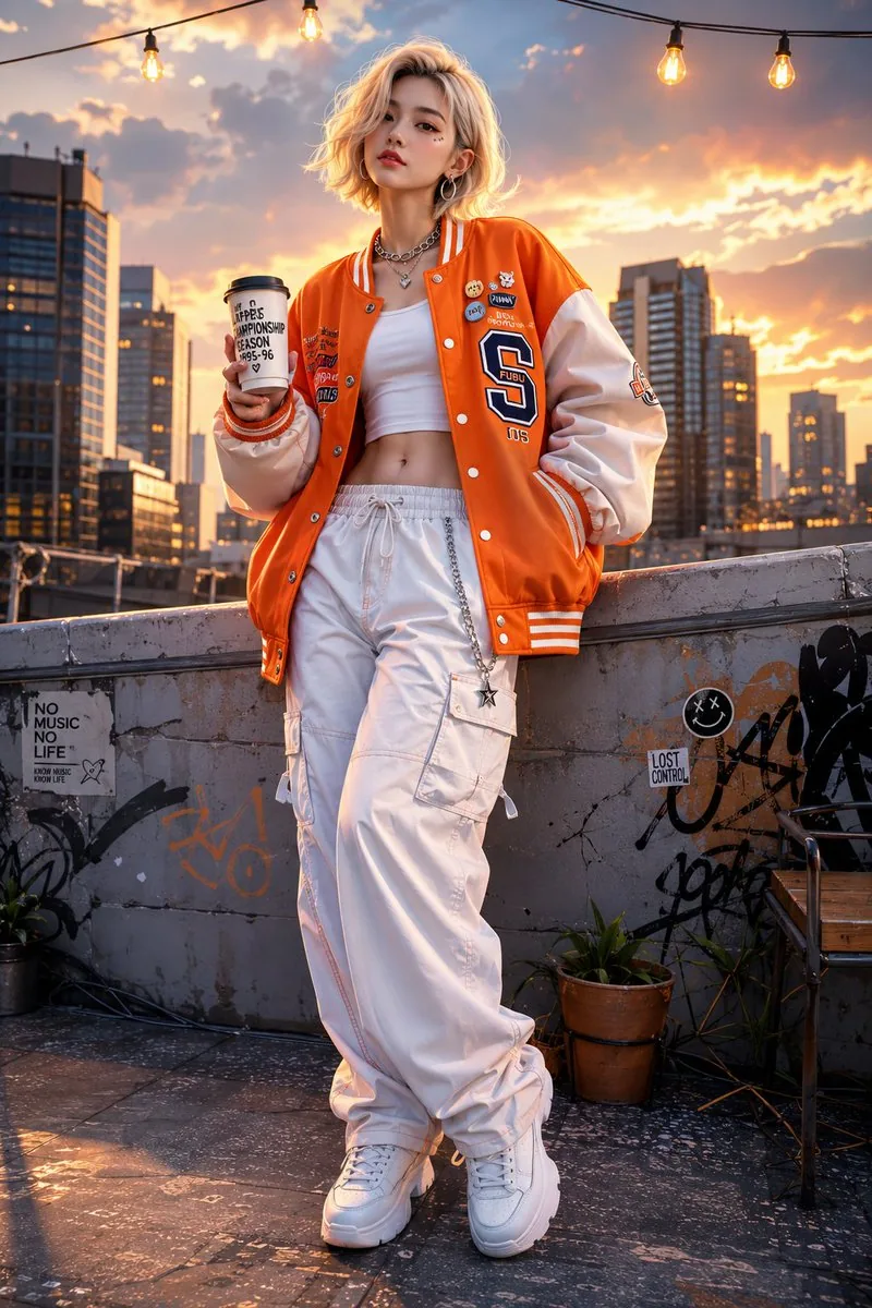 Korean Streetwear 3D Illustration reference