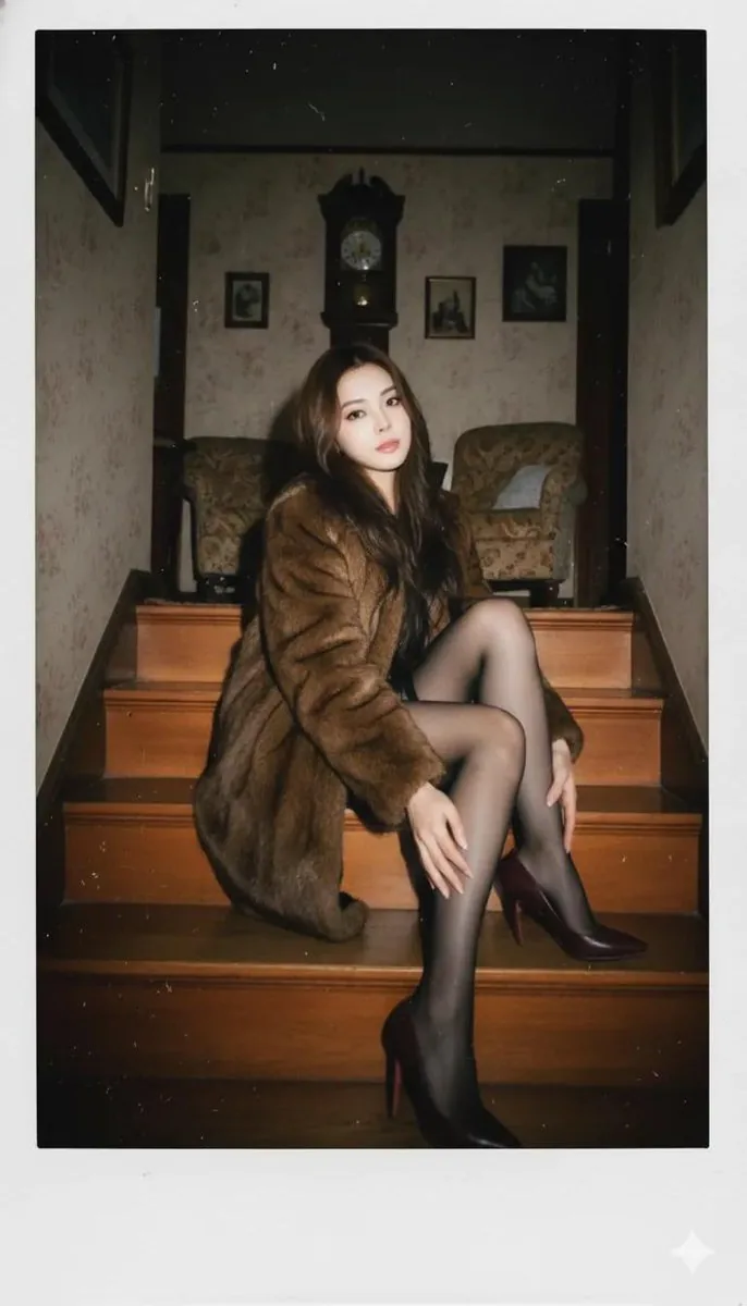 Vintage Polaroid Portrait Prompt reference