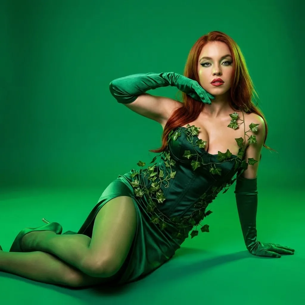 Emerald Nature Goddess Collection (Poison Ivy Inspired) - Nano Banana Pro AI Prompt for Social Media Post reference