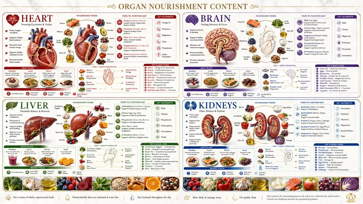 Human Organ Health Infographic reference