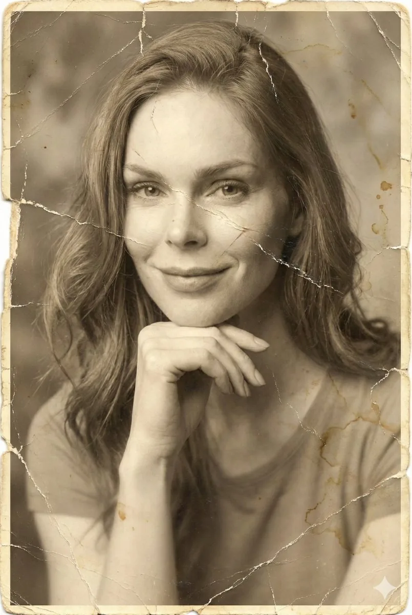 Vintage Photo Restoration Prompt - Nano Banana Pro AI Prompt for Portrait / Selfie reference