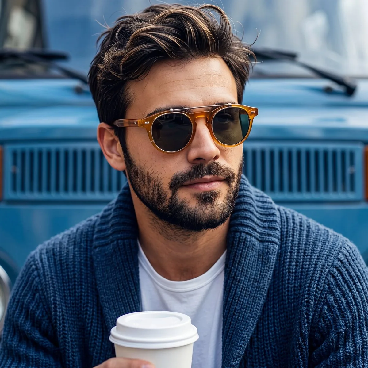 Rugged Sophisticated Urban Male Portrait reference