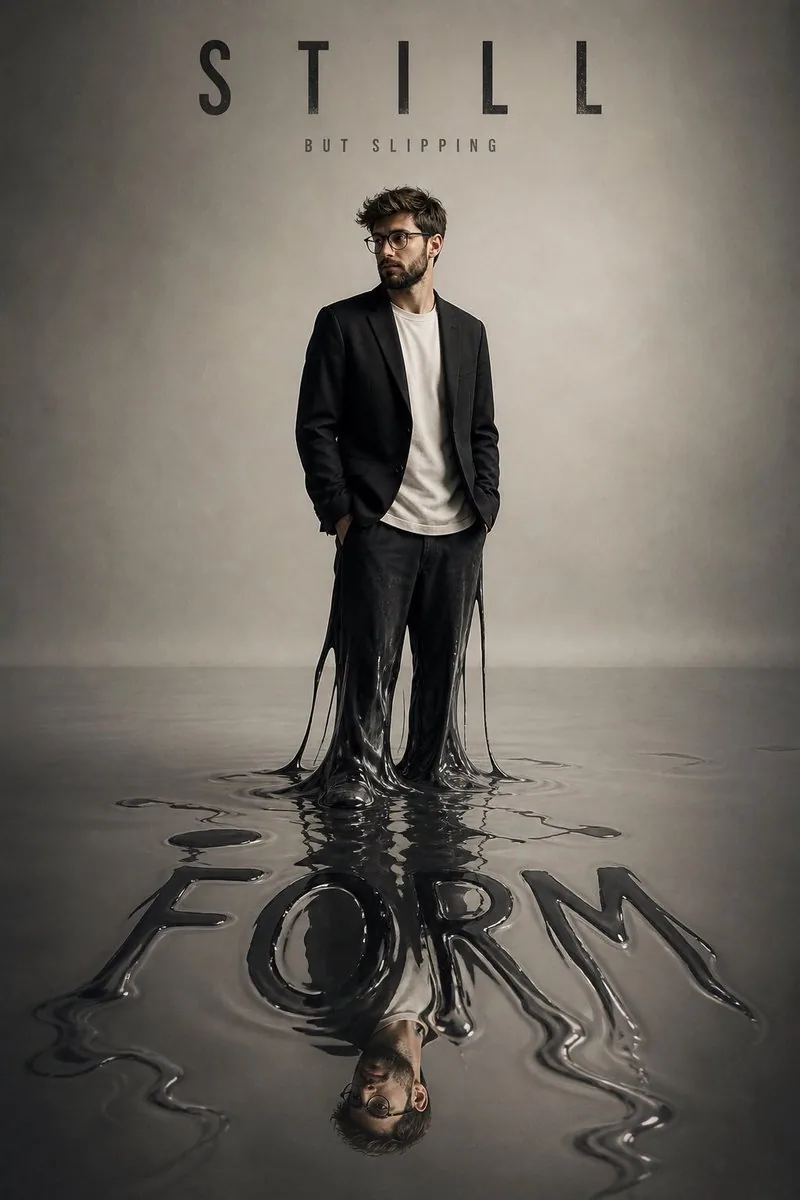 Liquid Meltdown Conceptual Fashion Poster reference