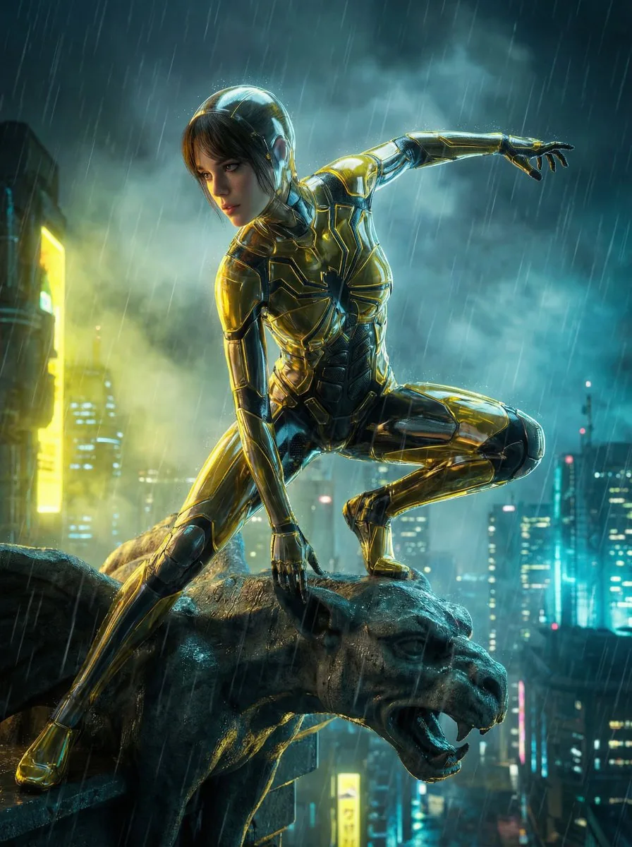 Crystal Spider Suit in Neo-Tokyo reference