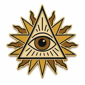 All-Seeing Eye enamel pin template preview