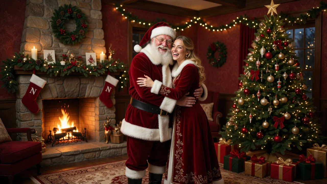 AI christmas filter example