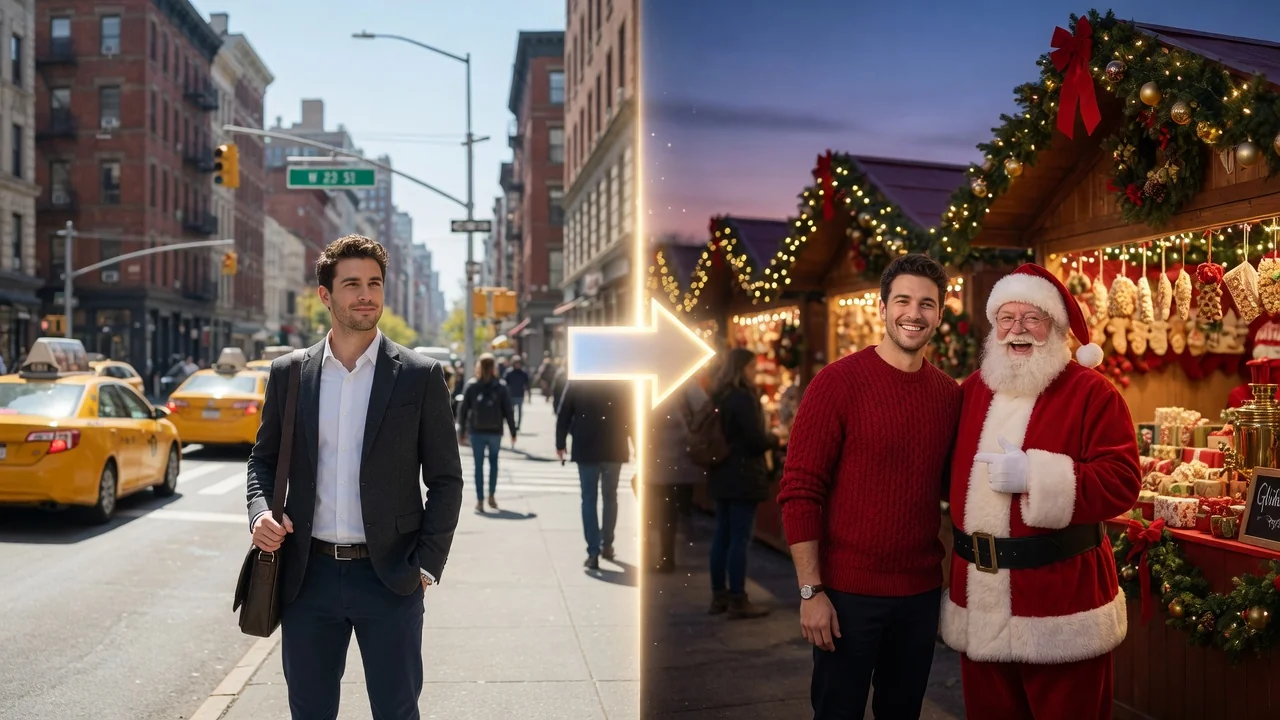 AI christmas filter example