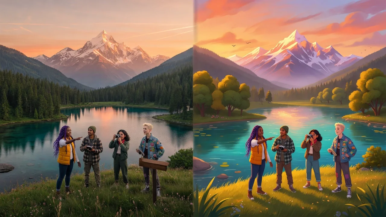 AI photo to disney example