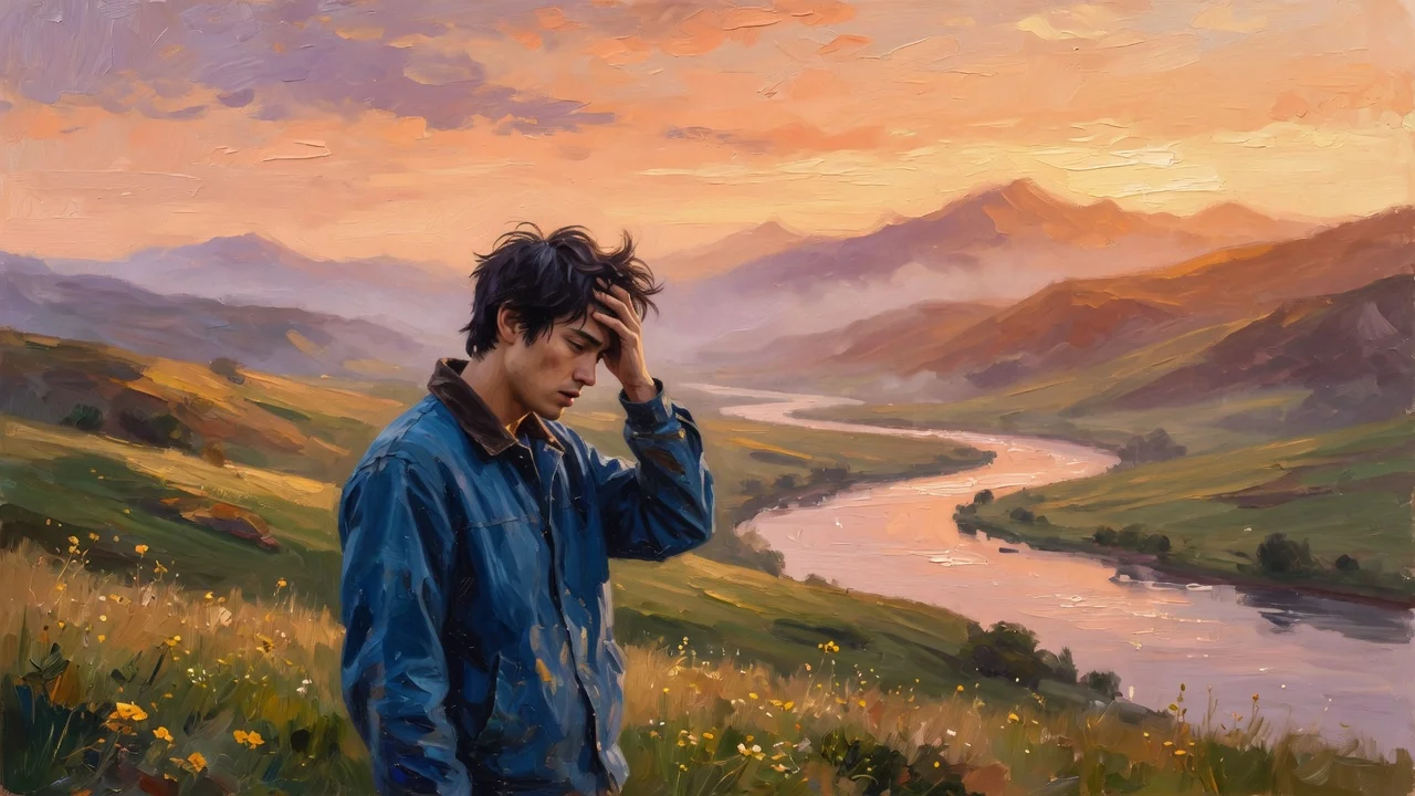 AI photo to oil painting example
